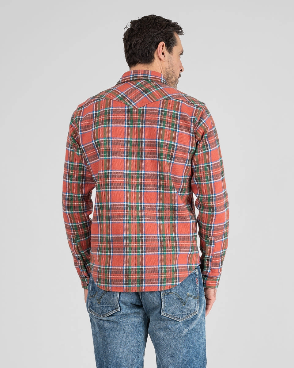Ultra Heavy Flannel American Check Western Shirt - Red "The Watermelon Man" All-Occasion