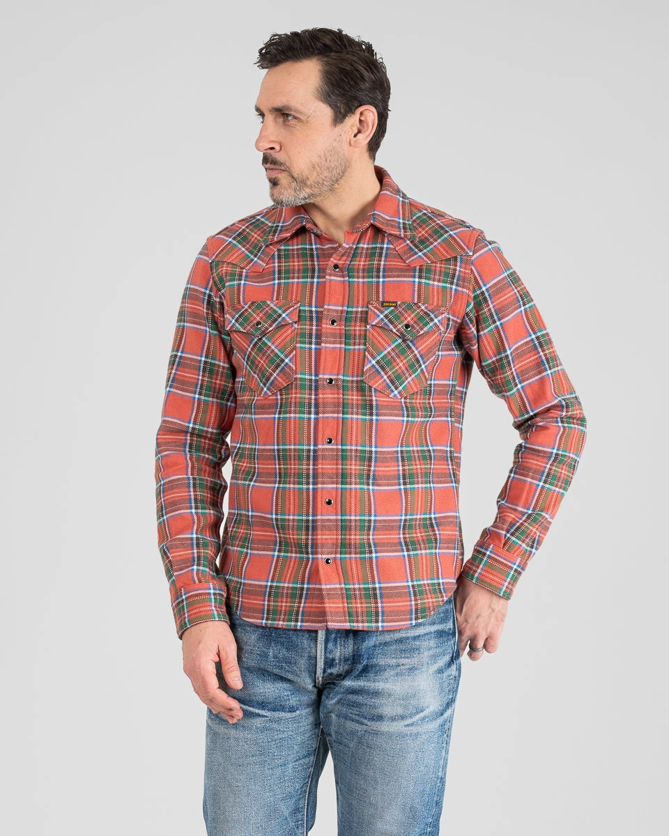 Fashion Layers Ultra Heavy Flannel American Check Western Shirt - Red "The Watermelon Man"