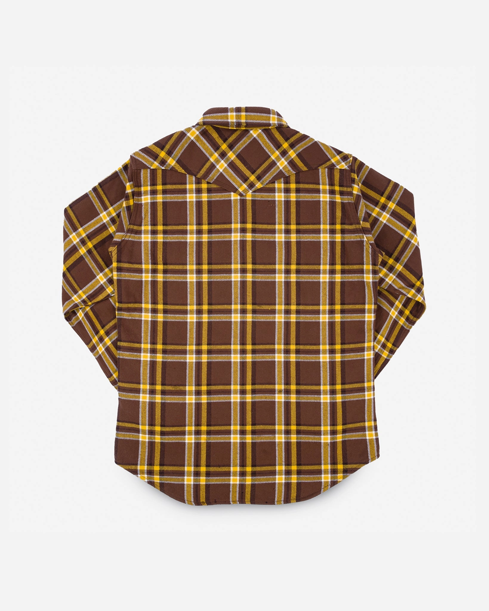 Ultra Heavy Flannel Crazy Check Western Shirt - Brown EcoFriendlyTextiles Carnival Look