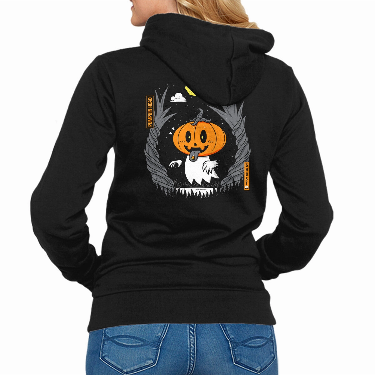 Layer Minimal Pumpkin Head Ghost