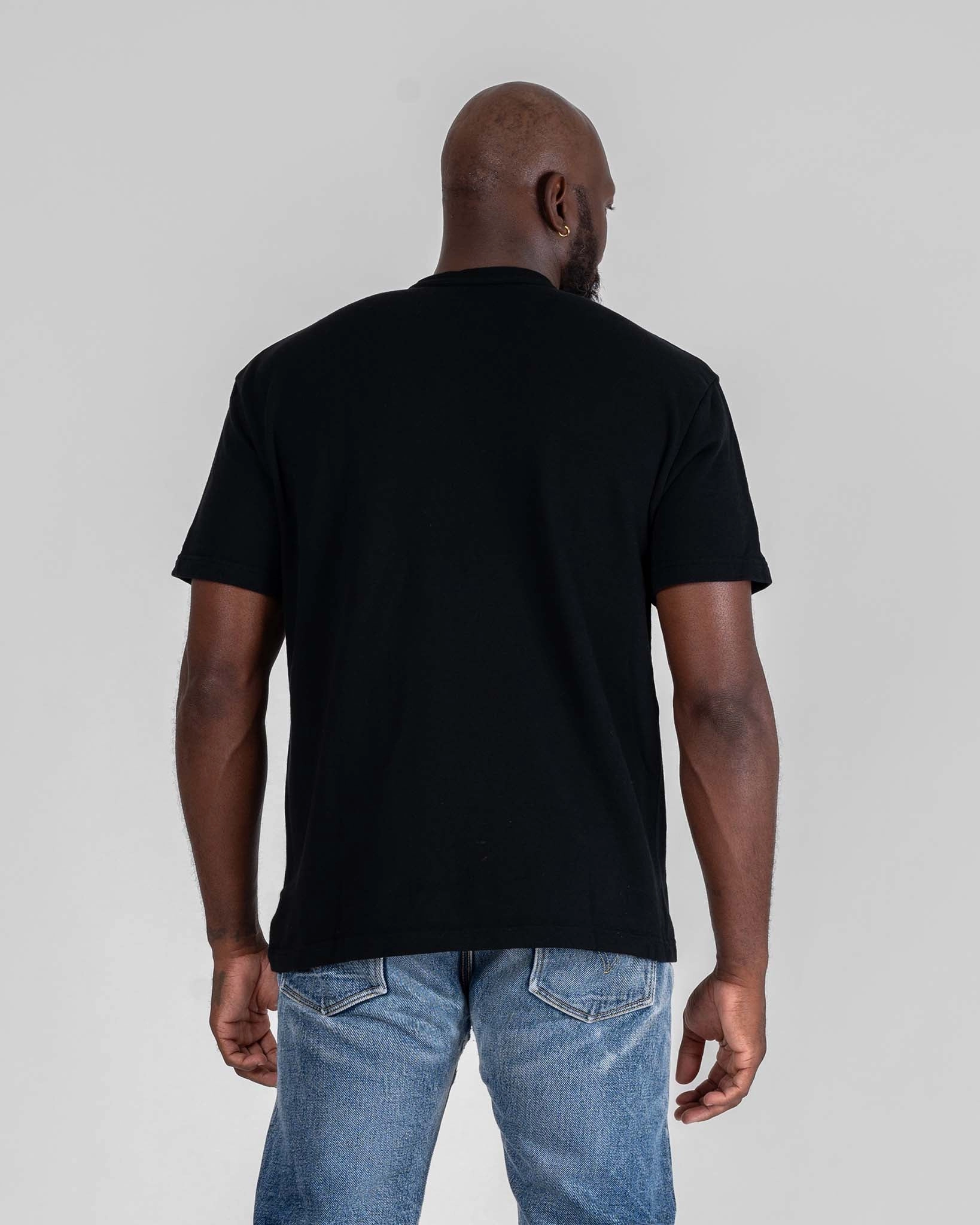 SweatAbsorbentLining UTILITEES - 10oz Heavyweight Crew Neck T-Shirt - Black