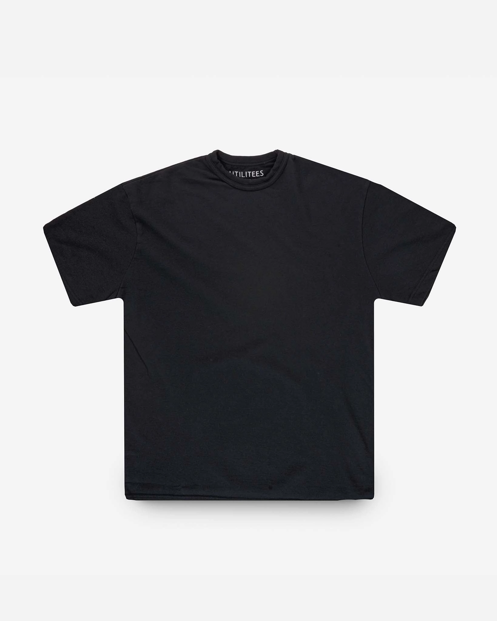 Street Wear Body Free UTILITEES - 10oz Heavyweight Crew Neck T-Shirt - Black