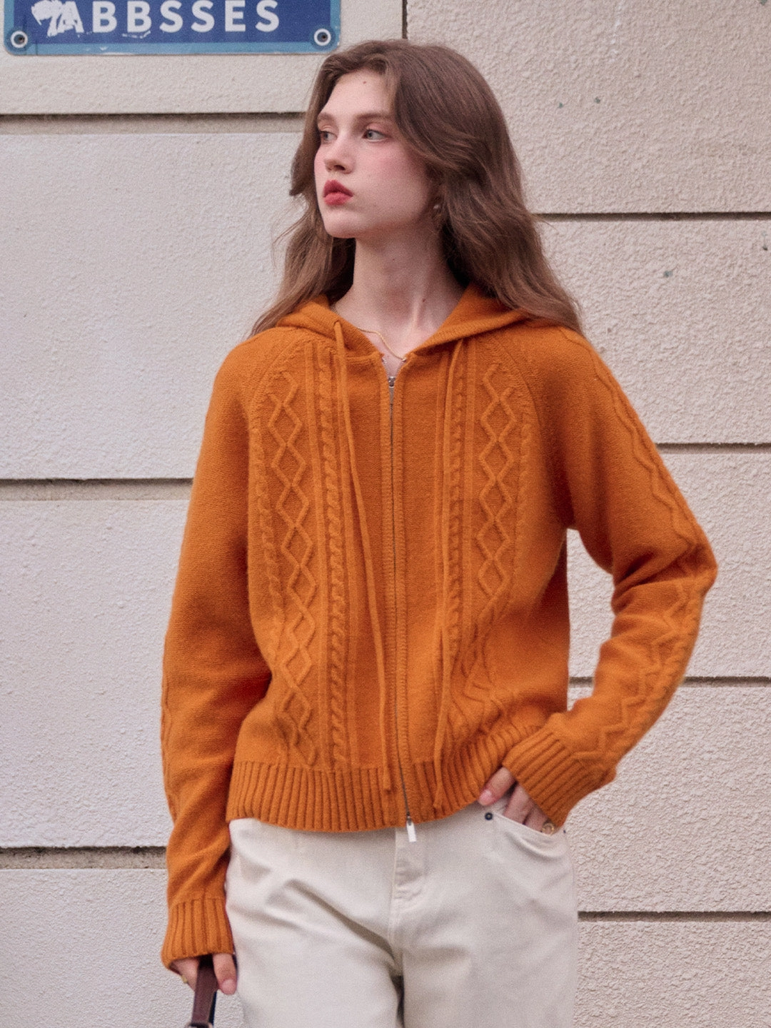 Relaxed Layer Halle Ribbed Hooded Cardigan