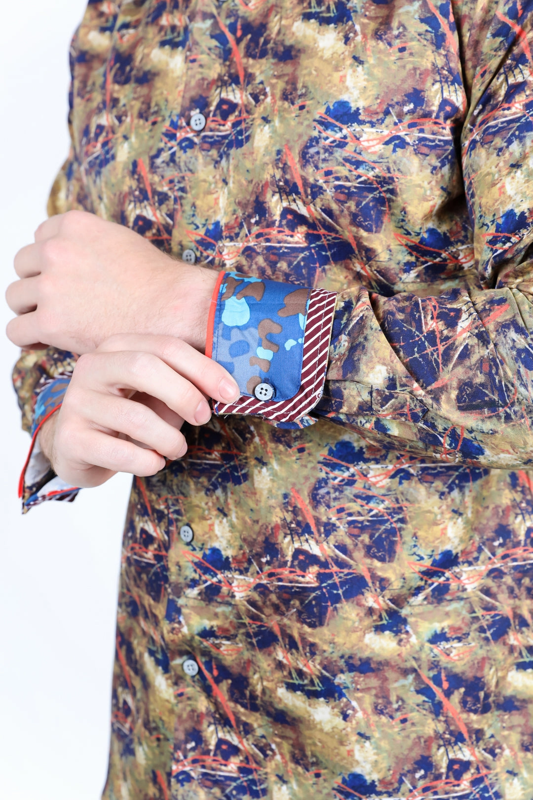 Trendy Wear Satin Cotton/Spandex Long Sleeve Shirt