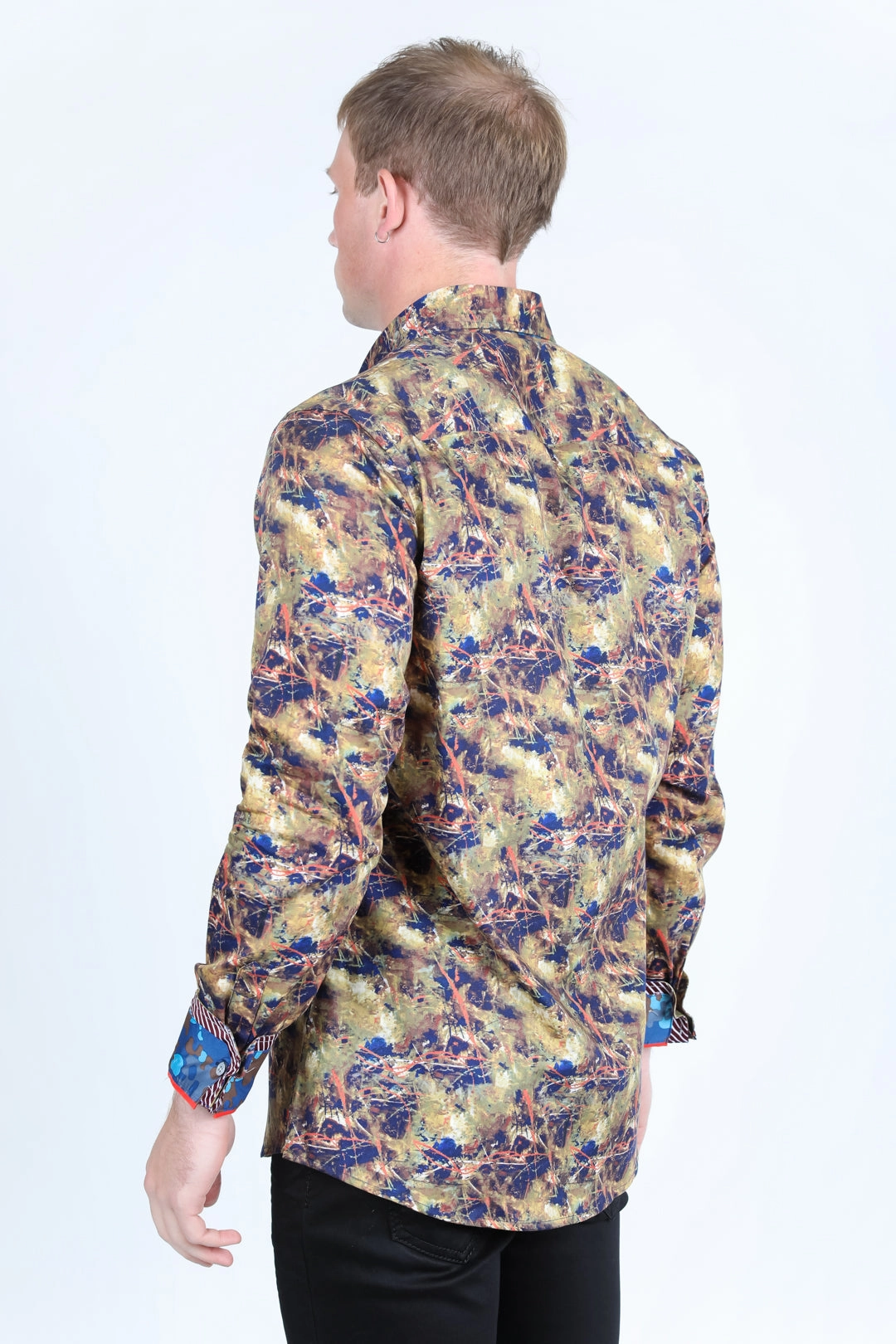 Satin Cotton/Spandex Long Sleeve Shirt Inner Layer Iconic look