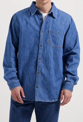 Wide Glow Still Glow Chris Denim Shirt - Medium Stone