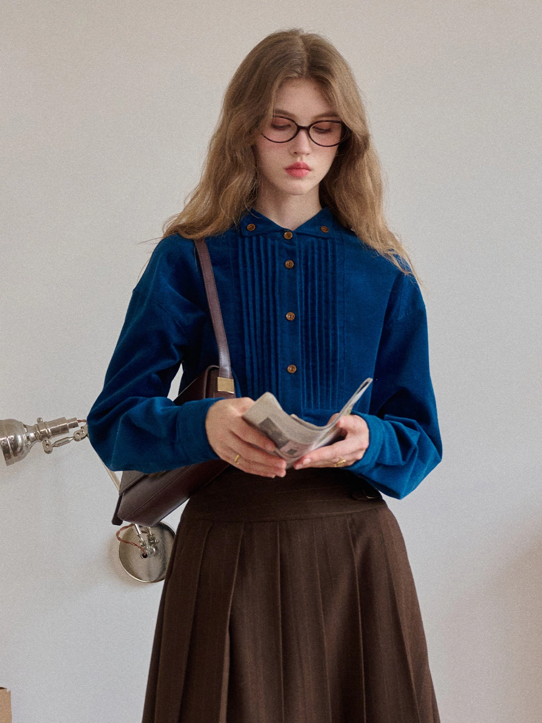 Ailani Stand Collar 100% Cotton Corduroy Shirt Fable Core