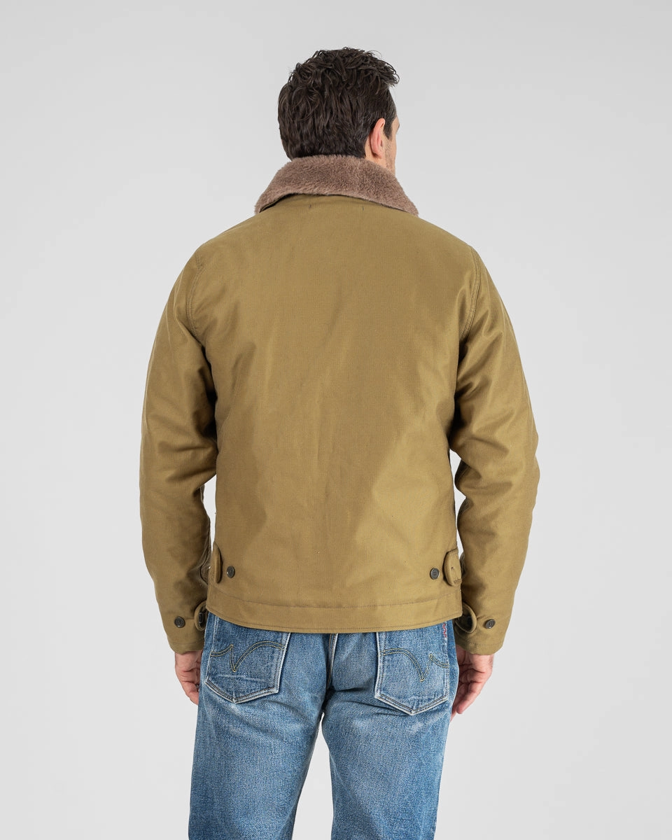 Breezy Design Whipcord N1 Deck Jacket - Khaki
