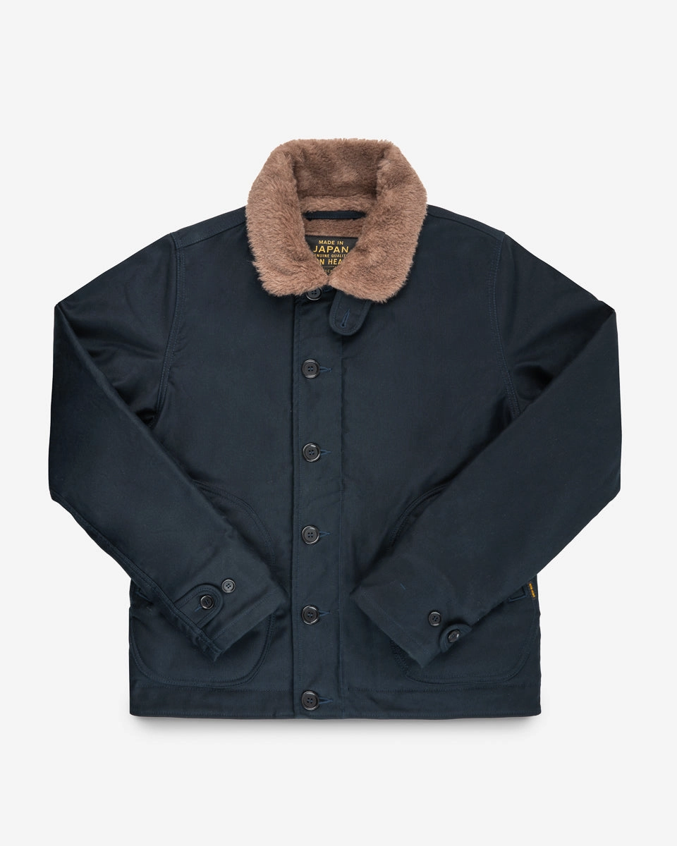 Gentle Power Whipcord N1 Deck Jacket - Navy