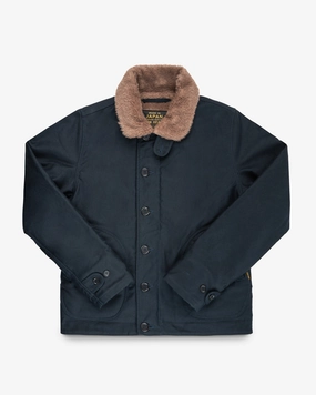 Gentle Power Whipcord N1 Deck Jacket - Navy
