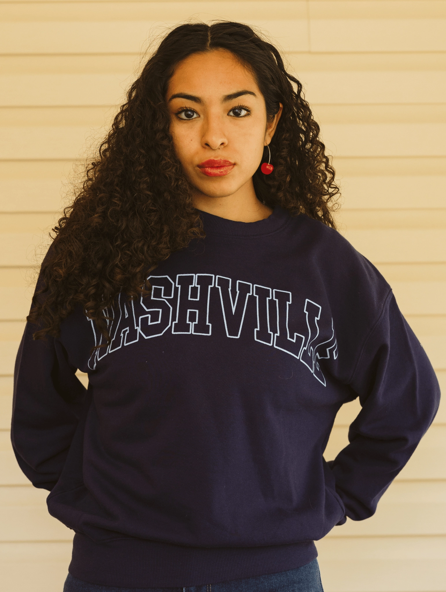 Nashville Outline Sweatshirt Cozy Waistband