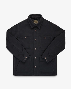 Country Core 20oz Paraffin Coated Duck Chore Jacket - Black